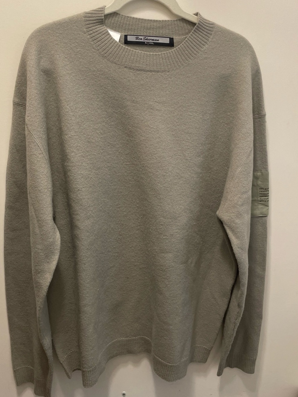 Ben Sherman Sweater 100% Wool Men’s Size XXL Tan